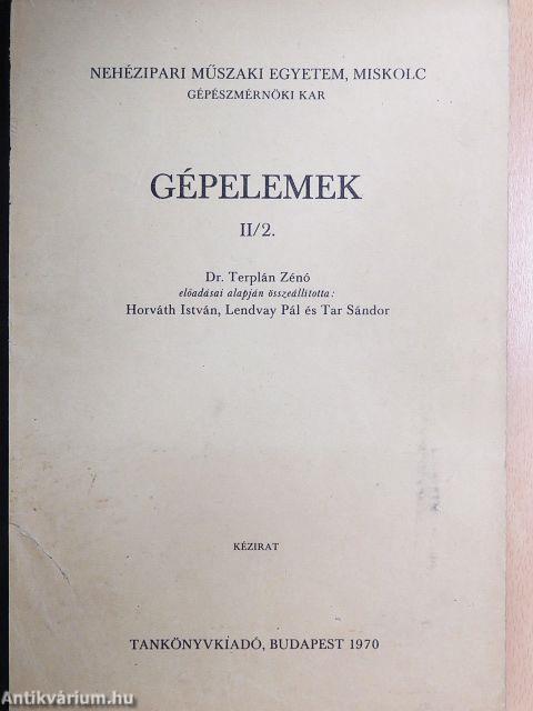Gépelemek II/2.