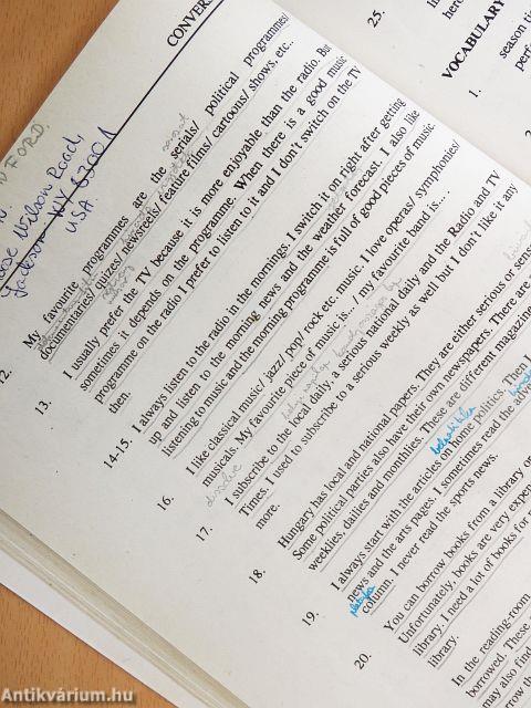 Társalgás, szituációk, képleírások