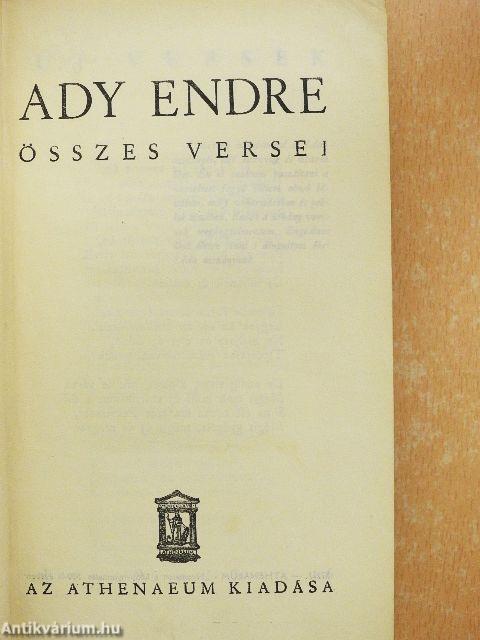 Ady Endre összes versei