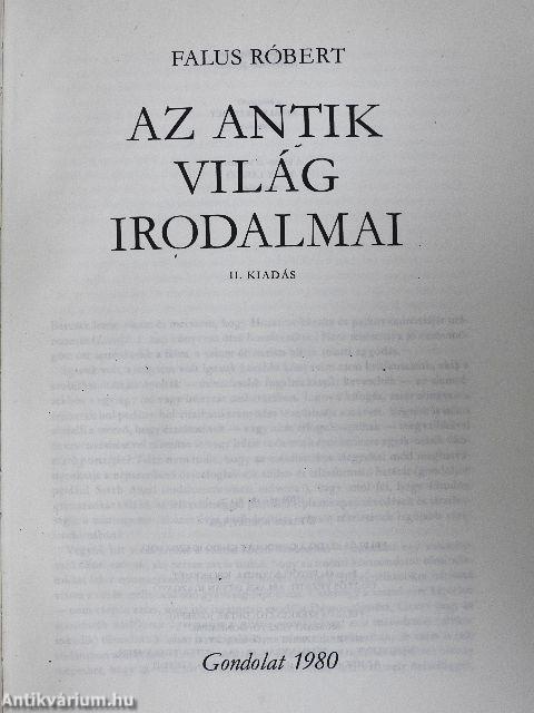 Az antik világ irodalmai