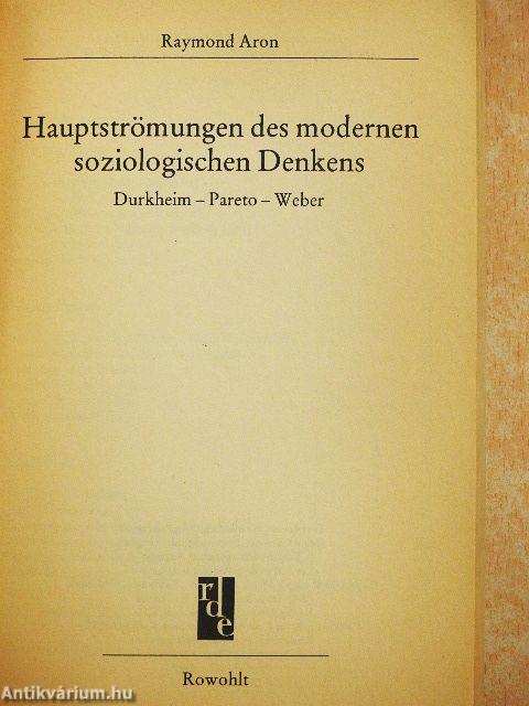 Hauptströmungen des modernen soziologischen Denkens