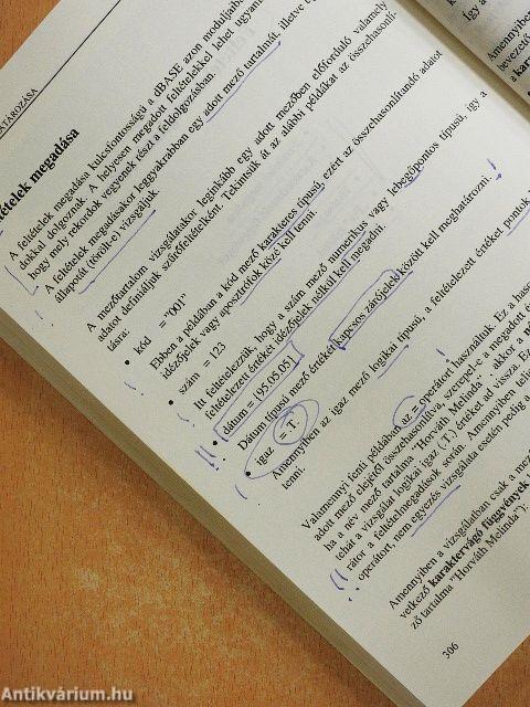 Adatbáziskezelés dBase 5.0 for Windows rendszerben 