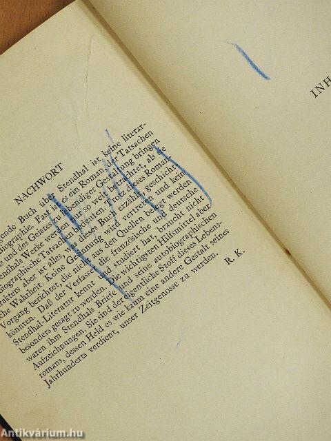 Stendhal oder das Leben eines Egotisten