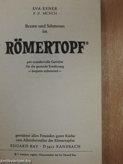 Braten und Schmoren im Römertopf