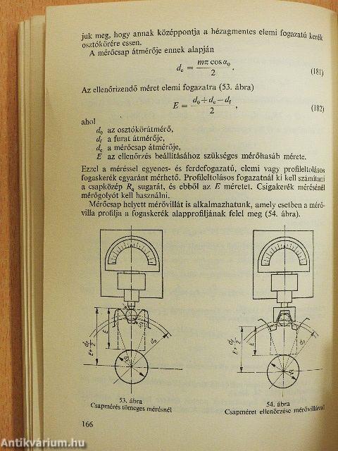 Többfogméret, foghúrméret és csapméret számítása