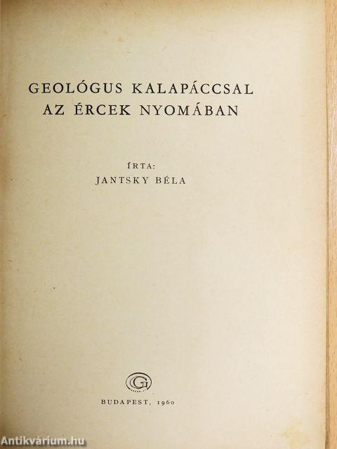 Geológus kalapáccsal az ércek nyomában