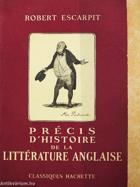 Précis d'Histoire de la Littérature Anglaise