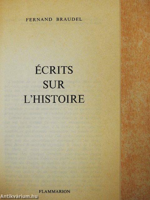 Écrits sur l'Histoire