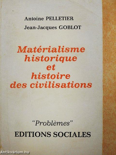 Matérialisme historique et histoire des civilisations