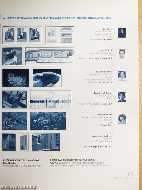 Építész Évkönyv 2002-2003