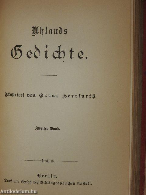 Uhlands Gedichte I-II. (gótbetűs)