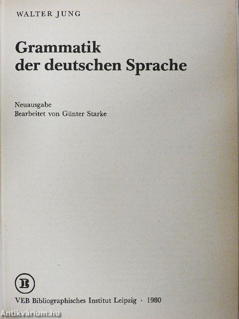 Grammatik der deutschen Sprache