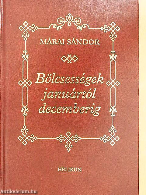 Bölcsességek januártól decemberig