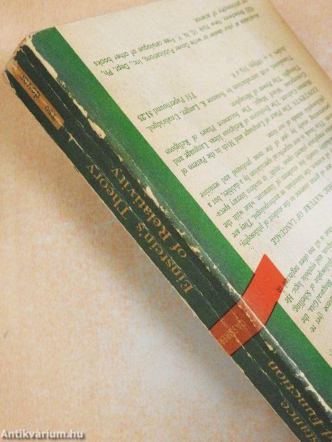 Substance and Function/Einstein's Theory of Relativity