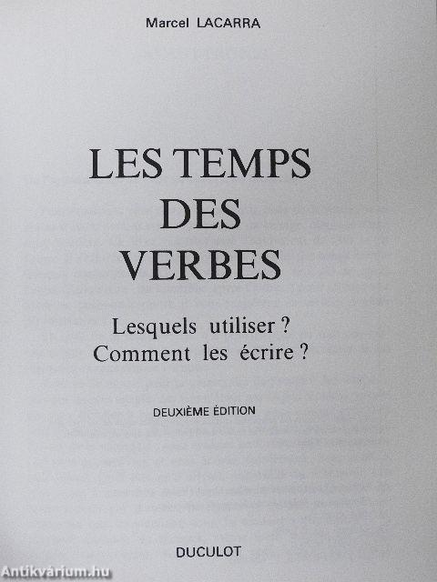 Les temps des verbes