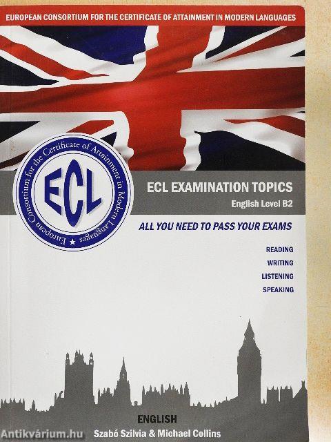 ECL Examination Topics - English Level B2