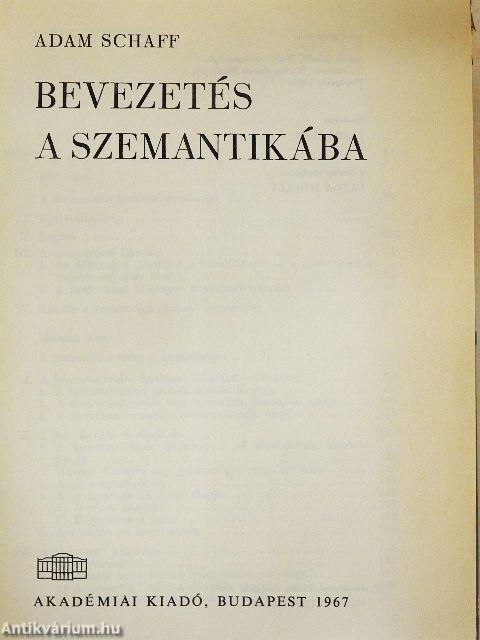 Bevezetés a szemantikába