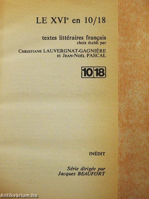 Le XVIe en 10/18