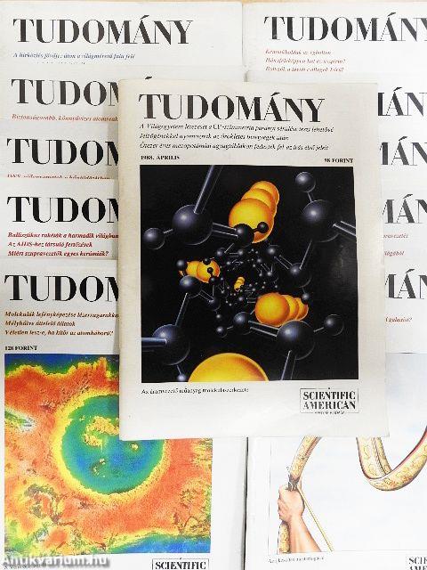 Tudomány 1988., 1990., 1991. (vegyes számok)(11 db)