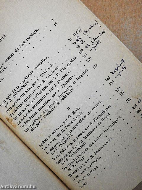 Théorie de la Littérature