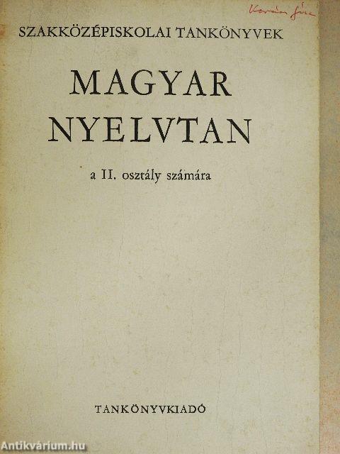 Magyar nyelvtan II.
