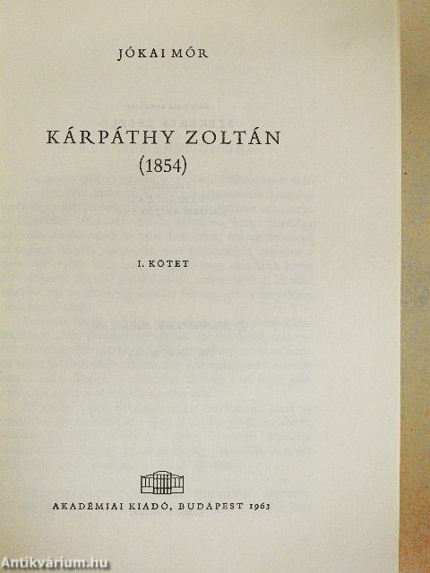 Kárpáthy Zoltán I-II.