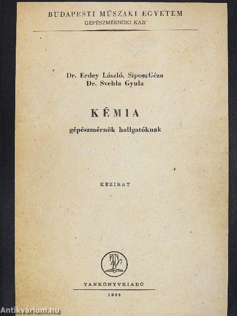 Kémia gépészmérnök hallgatóknak