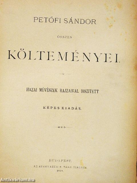 Petőfi Sándor összes költeményei (rossz állapotú)