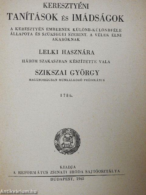 Keresztyéni tanítások és imádságok