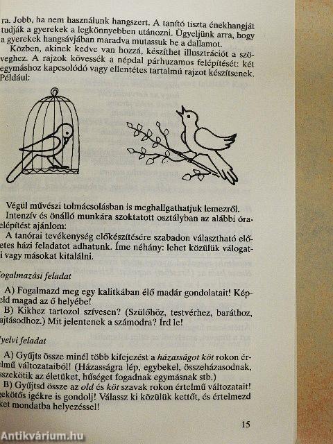 Versek és elemzések a 4. osztályban
