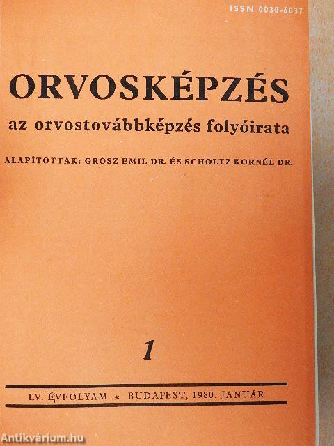 Orvosképzés 1980-1981. január-december