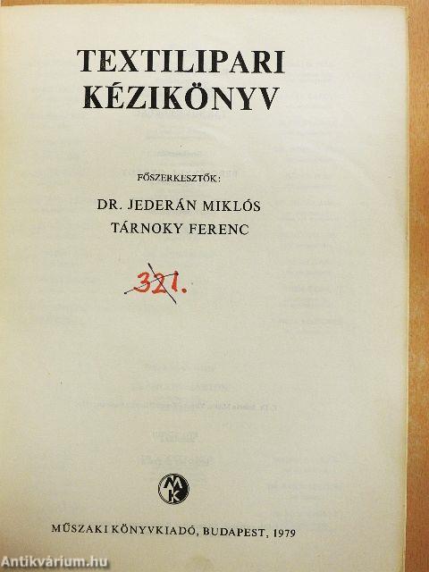 Textilipari kézikönyv