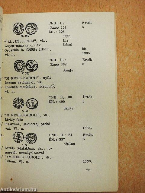 Évszámnélküli magyar denárok és obulusok