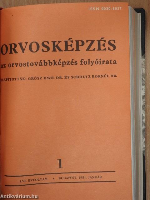 Orvosképzés 1980-1981. január-december