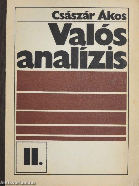 Valós analízis I-II.