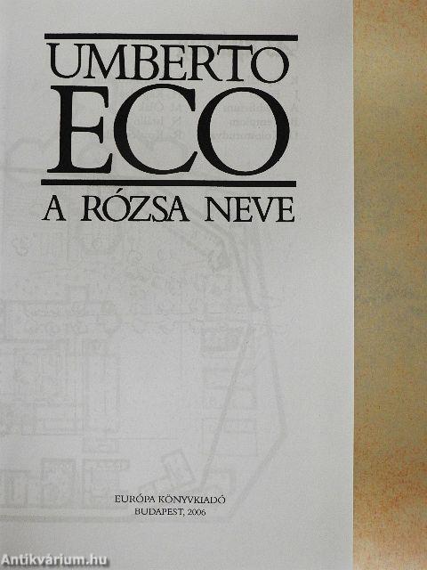 A rózsa neve