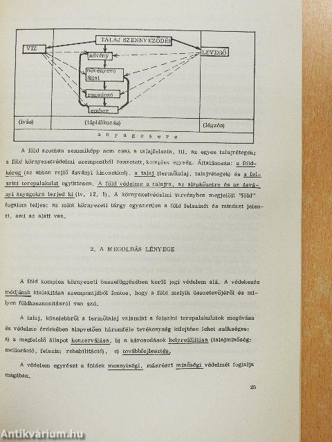 A környezetvédelem jogi alapkérdései