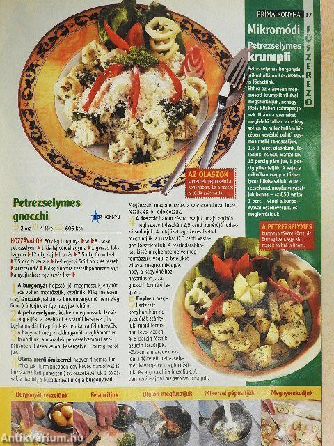 Príma Konyha Magazin 2001-2002., 2004., 2009. (vegyes számok)(10db)