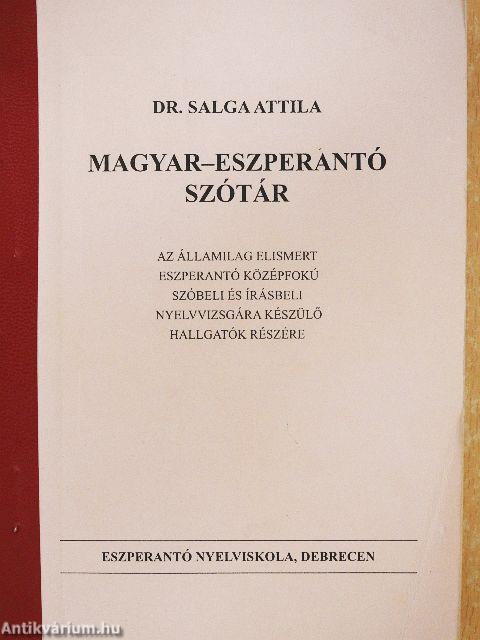 Magyar-eszperantó szótár