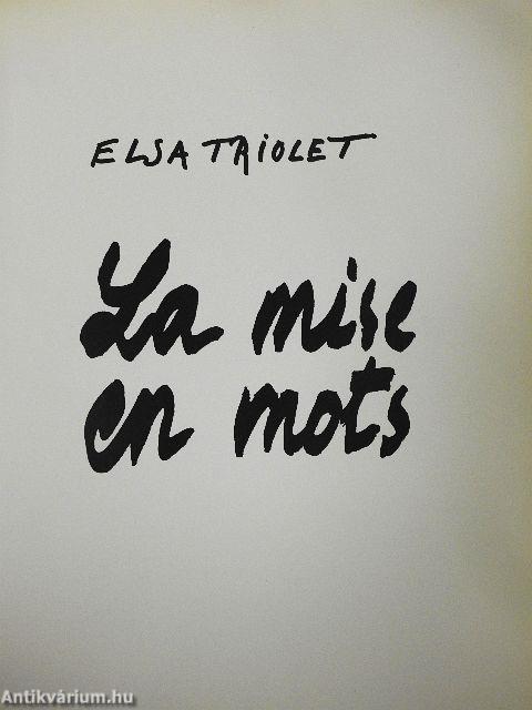 La mise en mots