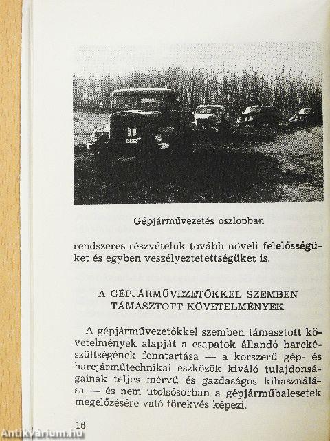 A gépjárművezető