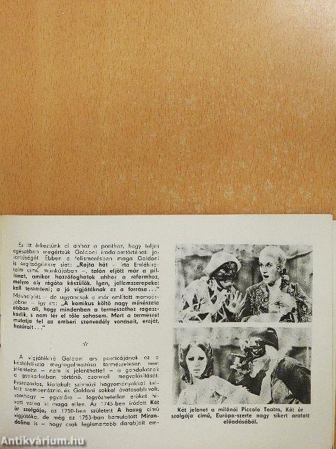 Goldoni: Két úr szolgája