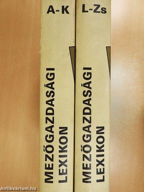 Mezőgazdasági Lexikon I-II.