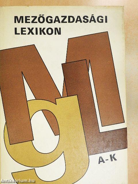 Mezőgazdasági Lexikon I-II.