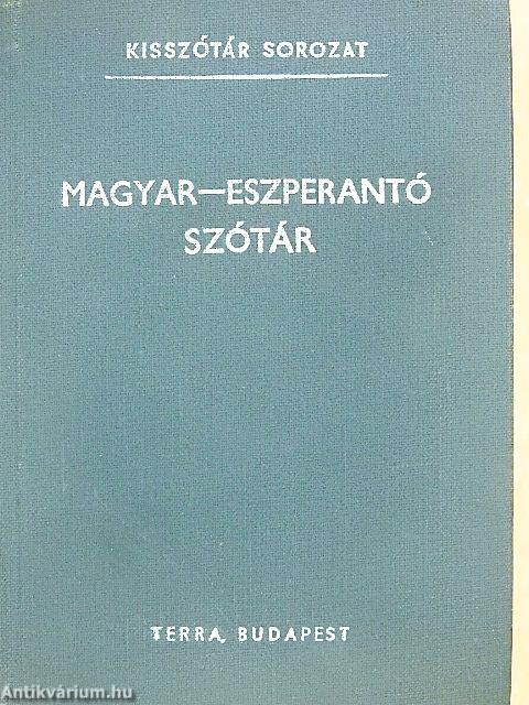 Eszperantó-magyar szótár/Magyar-eszperantó szótár