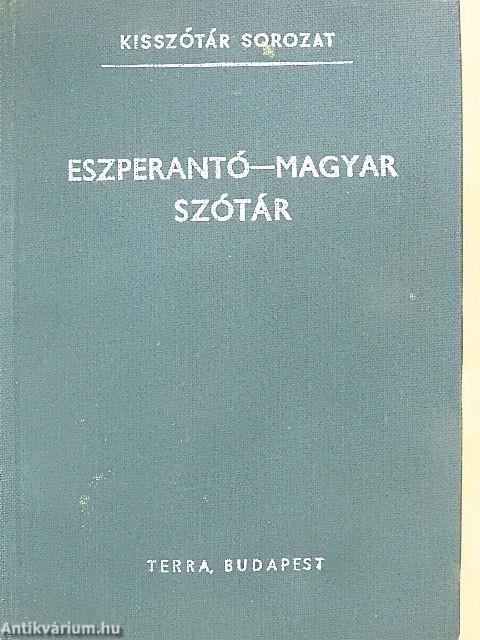 Eszperantó-magyar szótár/Magyar-eszperantó szótár