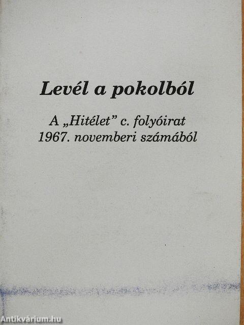Levél a pokolból