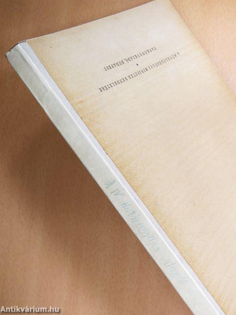 Műszaki matematikai gyakorlatok A. IV.