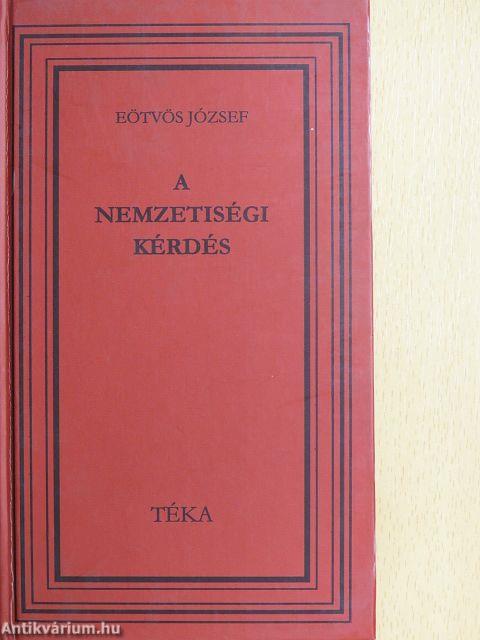 A nemzetiségi kérdés