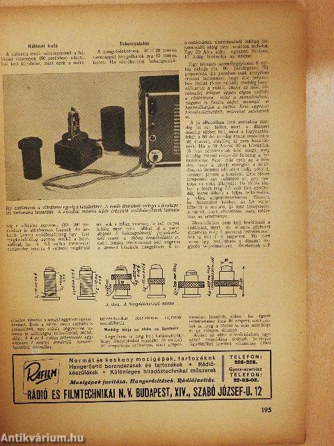 Rádió és filmtechnika 1950. szeptember
